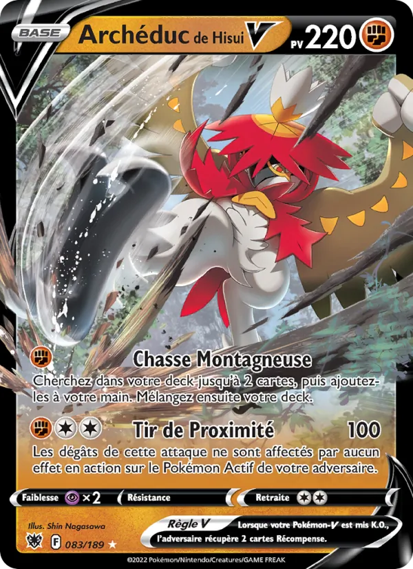 Carte Pokémon Archéduc de Hisui V de l'extension Astres Radieux
