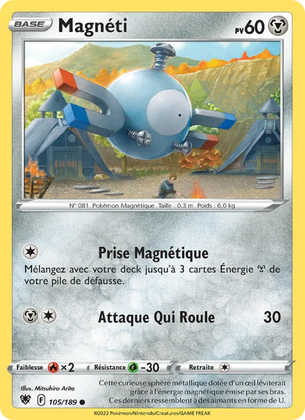 Carte Pokémon Magnéti de l'extension Astres Radieux