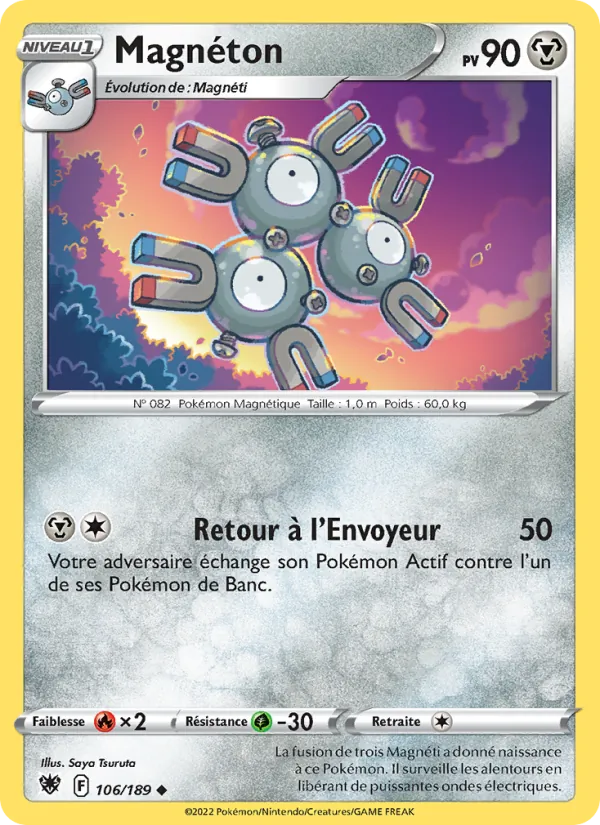 Carte Pokémon Magnéton de l'extension Astres Radieux