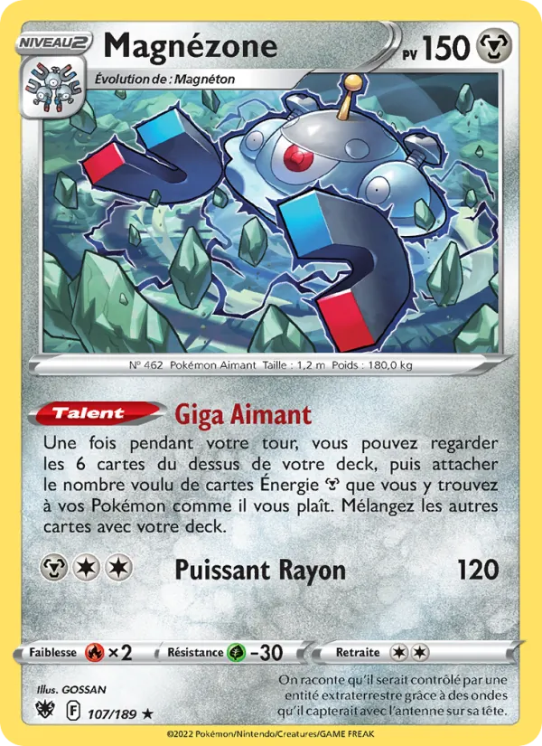 Carte Pokémon Magnézone de l'extension Astres Radieux
