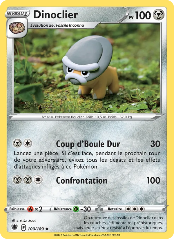Carte Pokémon Dinoclier de l'extension Astres Radieux