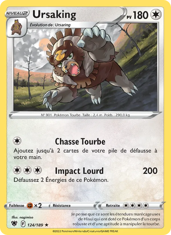 Carte Pokémon Ursaking de l'extension Astres Radieux