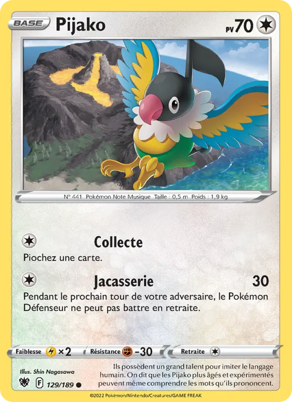 Carte Pokémon Pijako de l'extension Astres Radieux