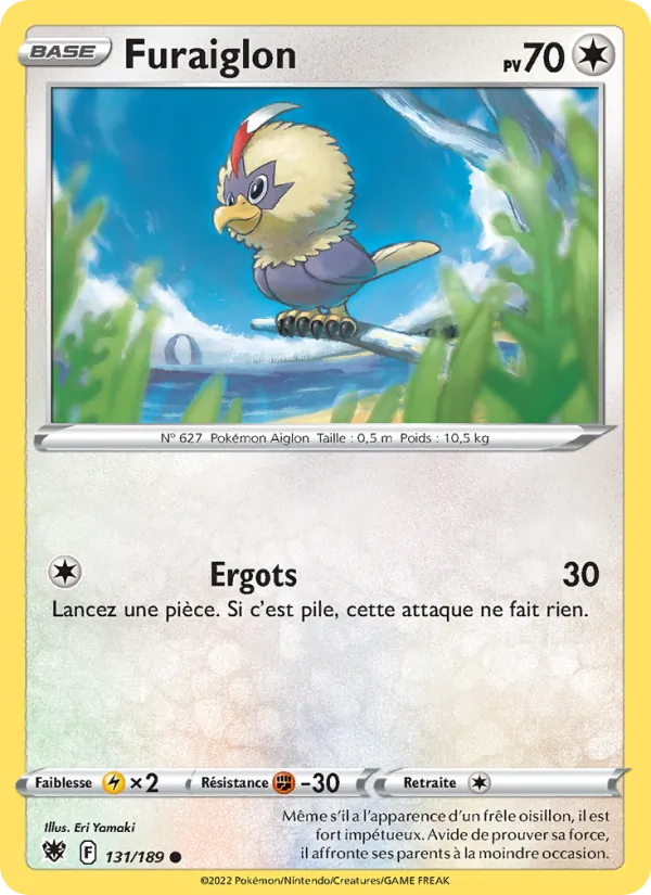 Carte Pokémon Furaiglon de l'extension Astres Radieux