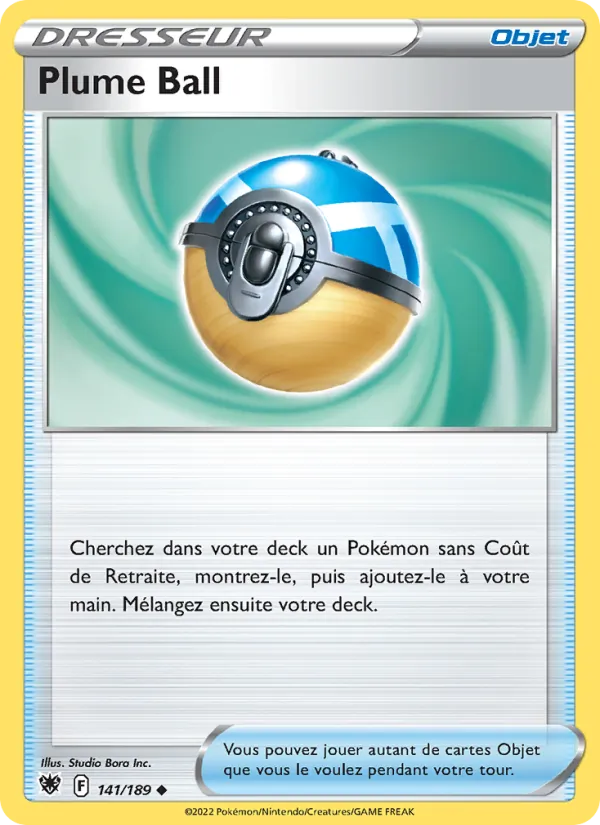 Carte Pokémon Plume Ball de l'extension Astres Radieux