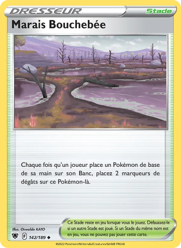 Carte Pokémon Marais Bouchebée de l'extension Astres Radieux