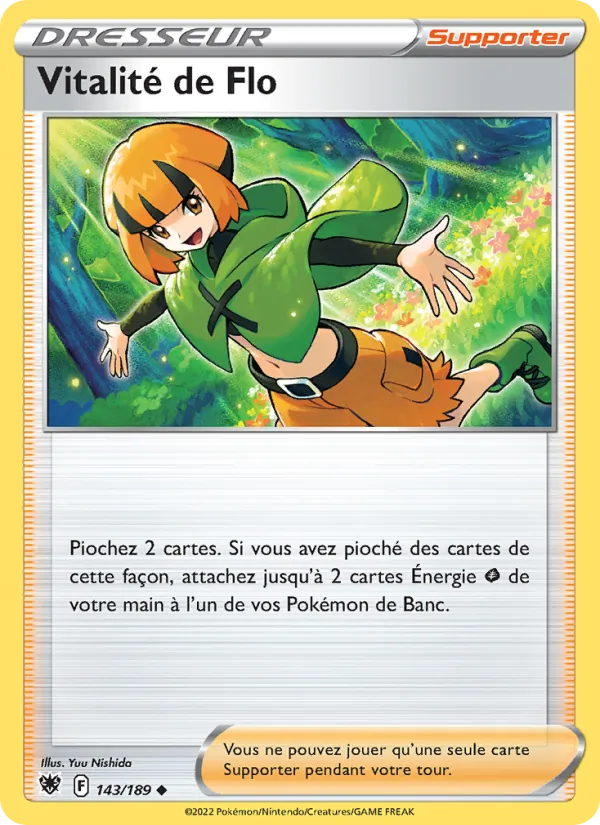Carte Pokémon Vitalité de Flo de l'extension Astres Radieux
