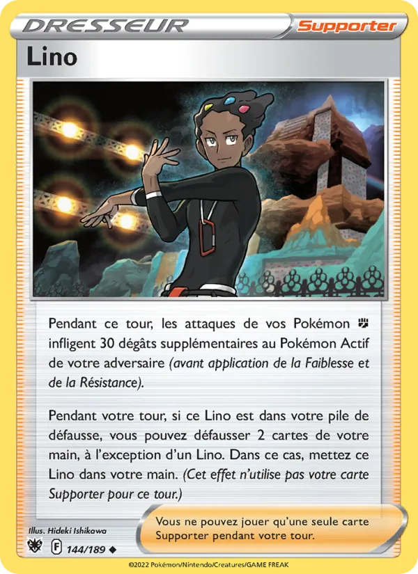 Carte Pokémon Lino de l'extension Astres Radieux