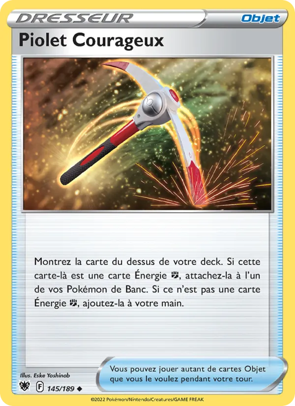 Carte Pokémon Piolet Courageux de l'extension Astres Radieux
