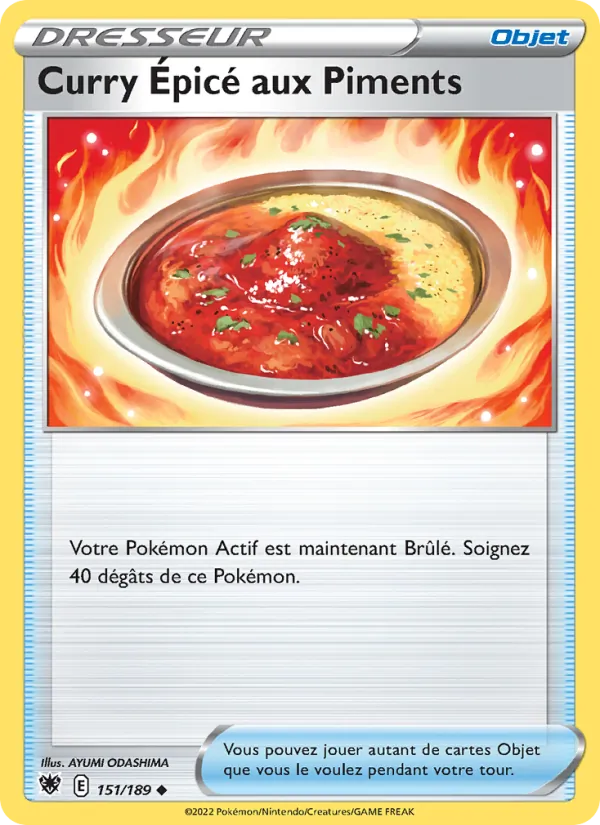 Carte Pokémon Curry Épicé aux Piments de l'extension Astres Radieux