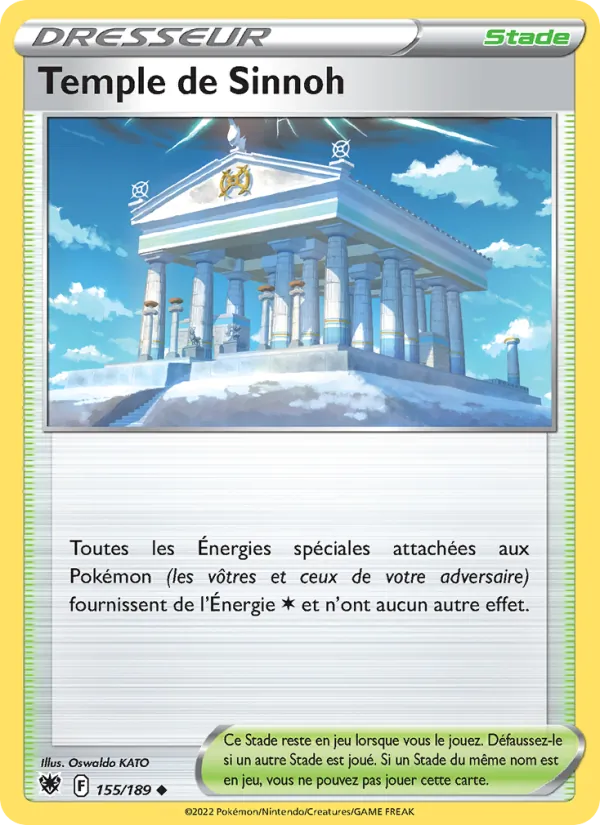 Carte Pokémon Temple de Sinnoh de l'extension Astres Radieux