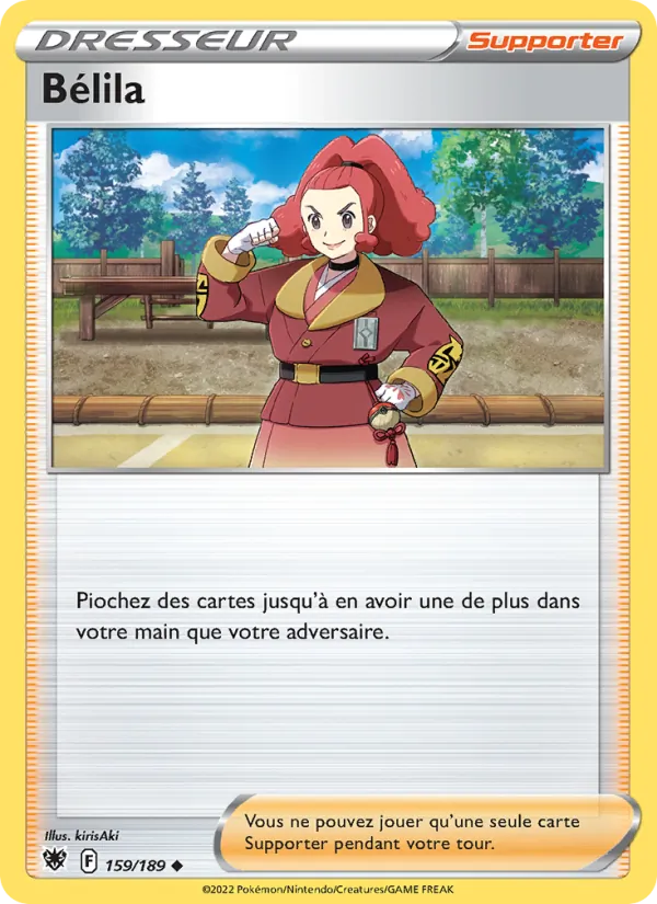 Carte Pokémon Bélila de l'extension Astres Radieux