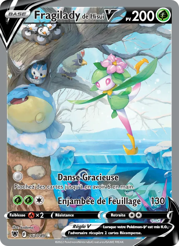 Carte Pokémon Fragilady de Hisui V de l'extension Astres Radieux