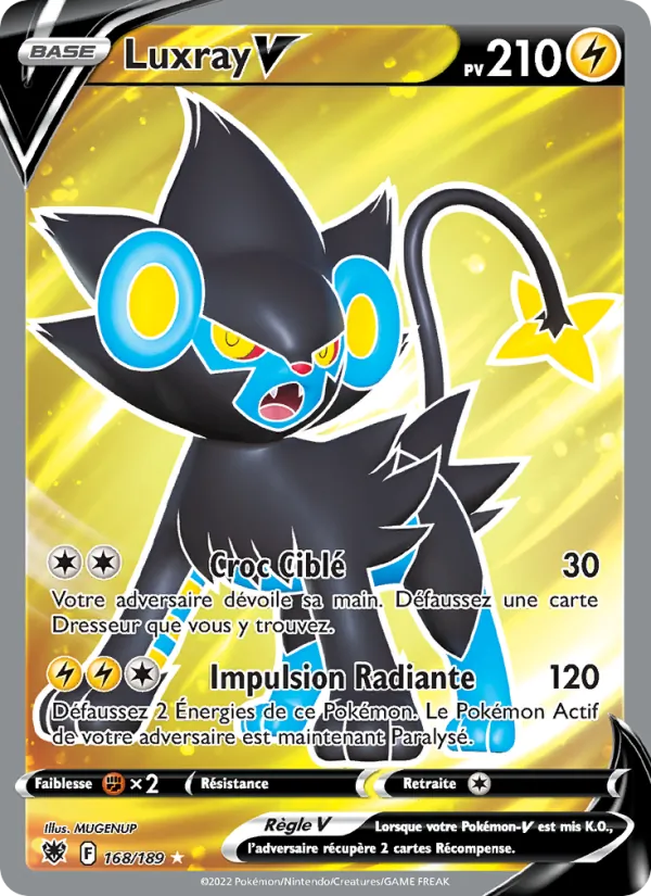 Carte Pokémon Luxray V de l'extension Astres Radieux