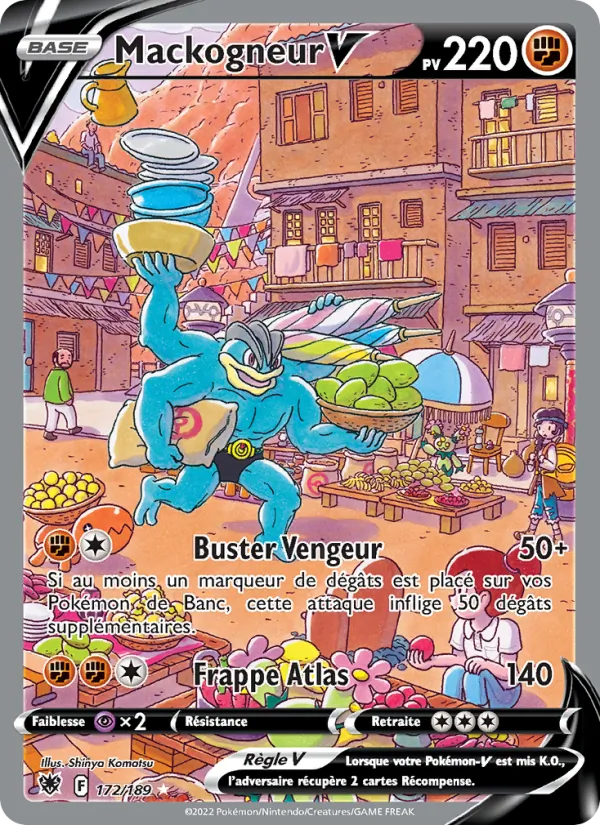 Carte Pokémon Mackogneur V de l'extension Astres Radieux
