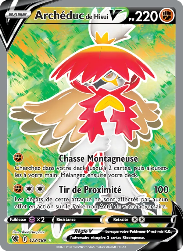 Carte Pokémon Archéduc de Hisui V de l'extension Astres Radieux
