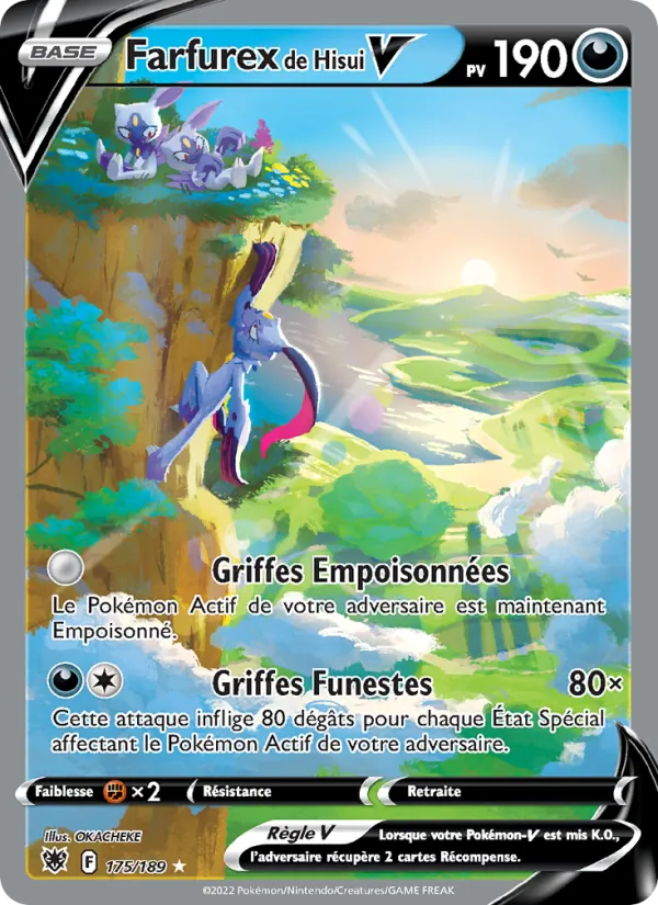 Carte Pokémon Farfurex de Hisui V de l'extension Astres Radieux