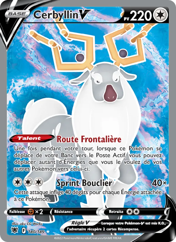Carte Pokémon Cerbyllin V de l'extension Astres Radieux