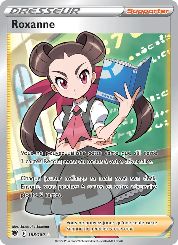 Carte Pokémon Roxanne de l'extension Astres Radieux