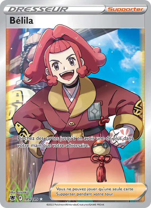 Carte Pokémon Bélila de l'extension Astres Radieux