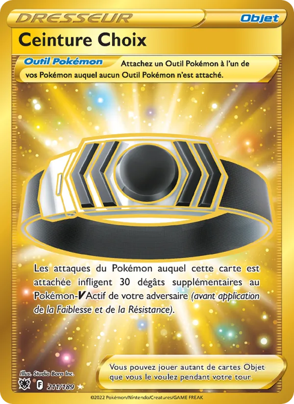 Carte Pokémon Ceinture Choix de l'extension Astres Radieux