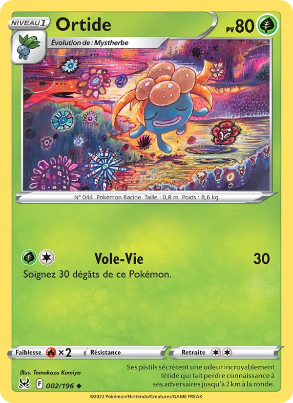 Carte Pokémon Ortide de l'extension Origine Perdue
