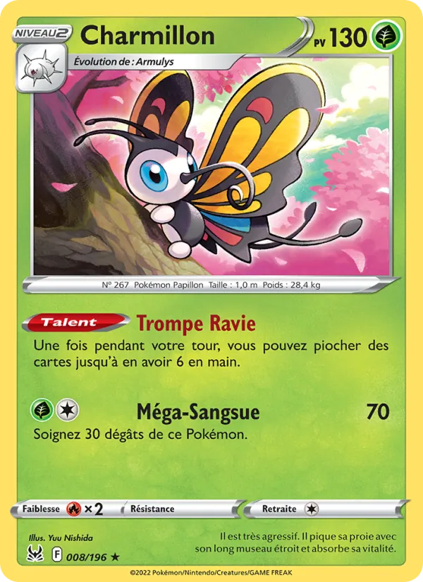 Carte Pokémon Charmillon de l'extension Origine Perdue