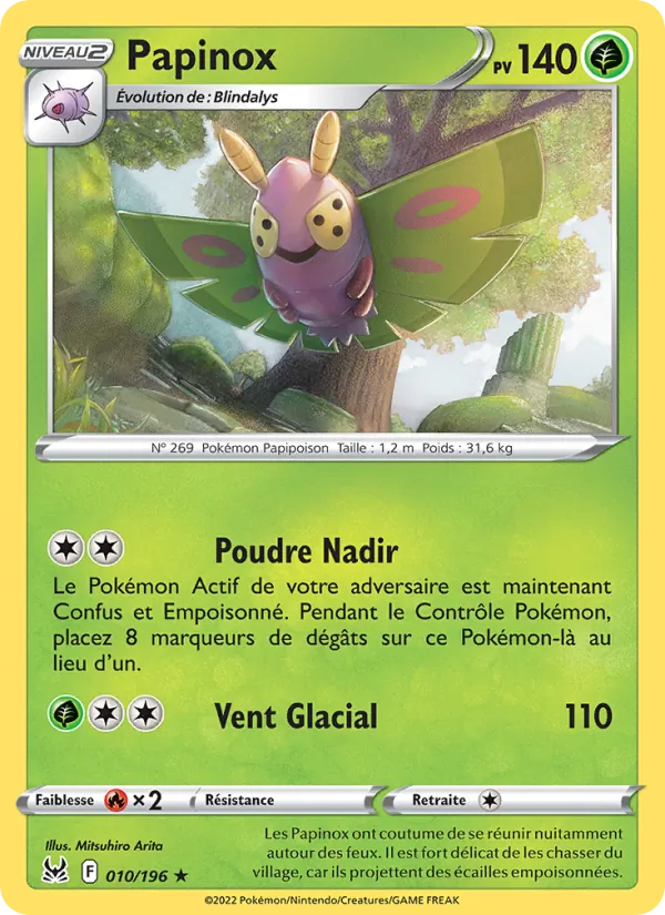 Carte Pokémon Papinox de l'extension Origine Perdue