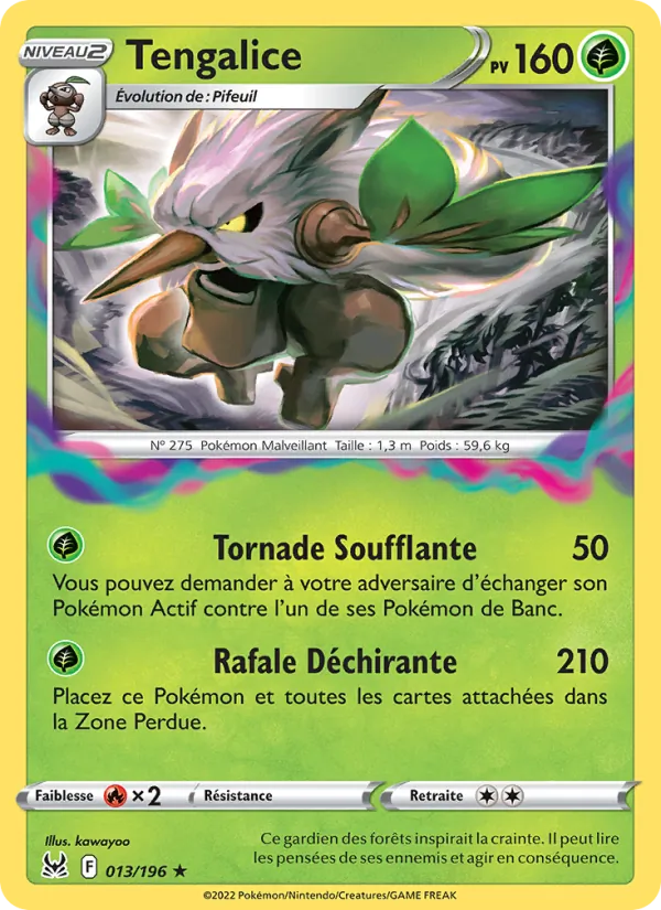 Carte Pokémon Tengalice de l'extension Origine Perdue
