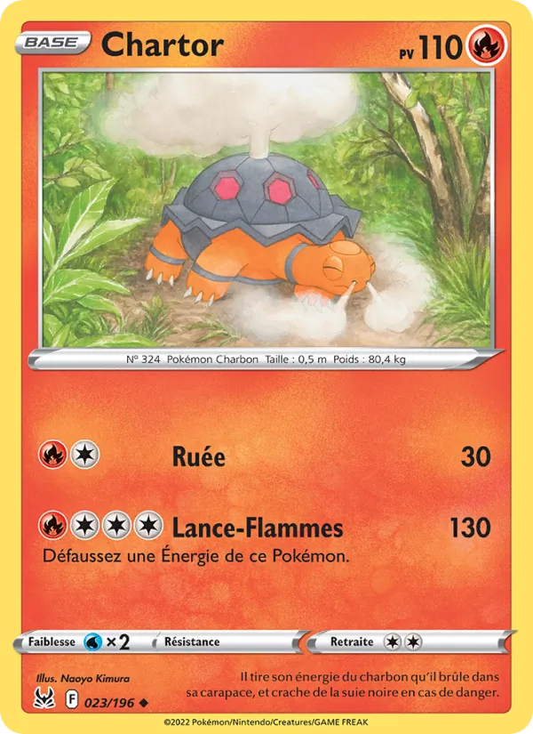 Carte Pokémon Chartor de l'extension Origine Perdue