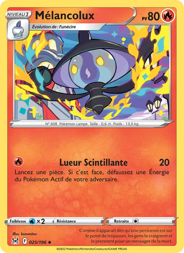 Carte Pokémon Mélancolux de l'extension Origine Perdue