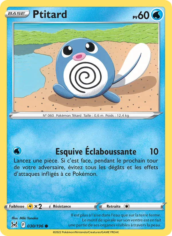 Carte Pokémon Ptitard de l'extension Origine Perdue