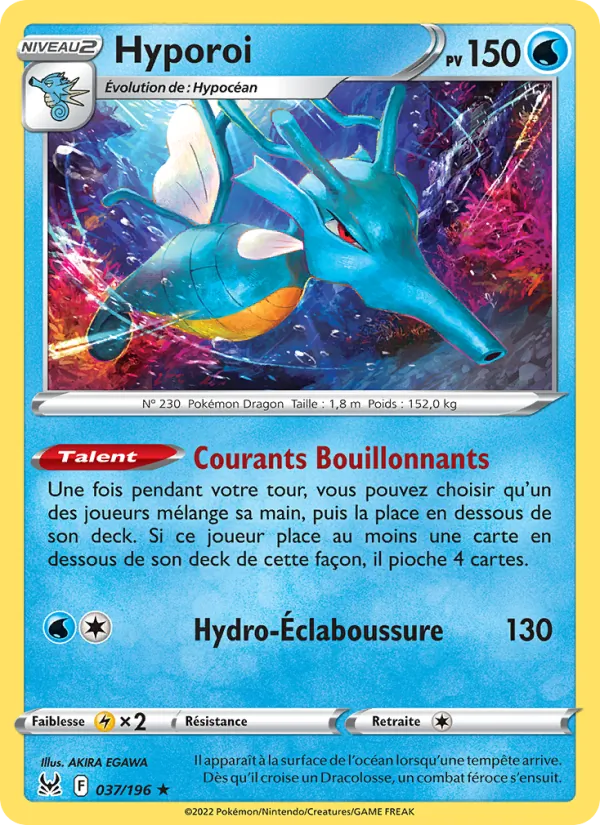 Carte Pokémon Hyporoi de l'extension Origine Perdue