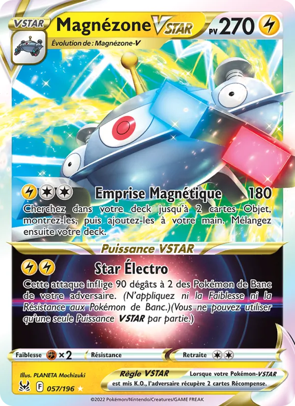 Carte Pokémon Magnézone VSTAR de l'extension Origine Perdue