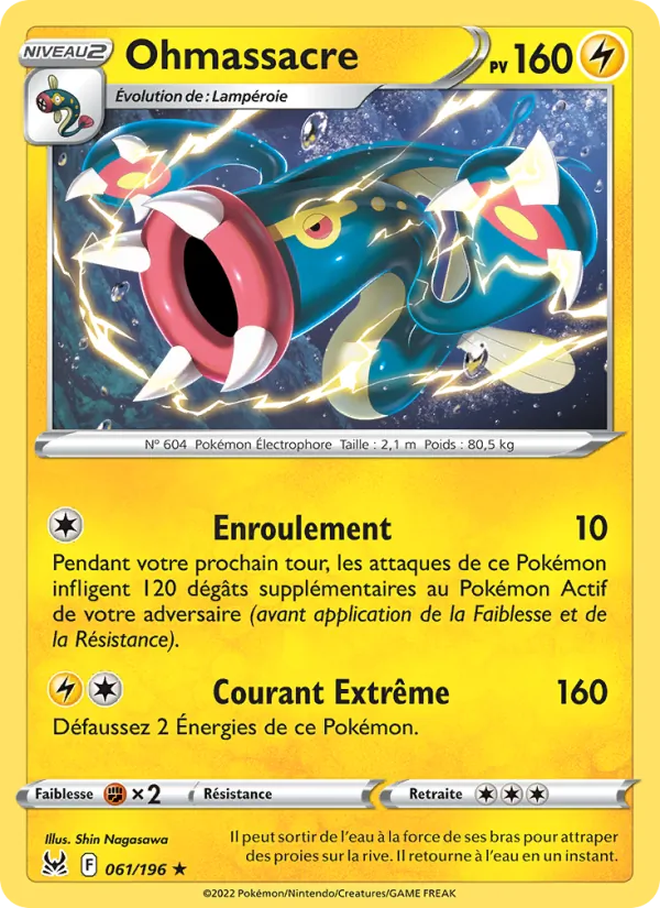 Carte Pokémon Ohmassacre de l'extension Origine Perdue