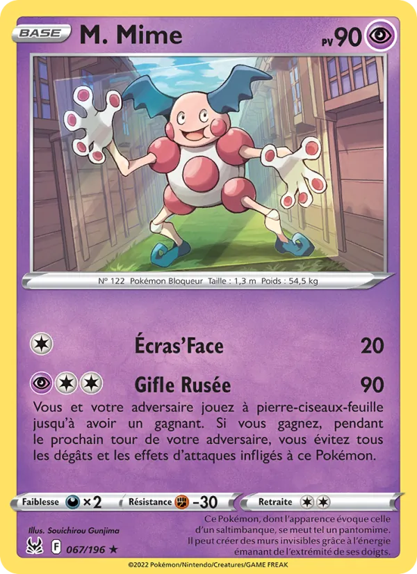 Carte Pokémon M. Mime de l'extension Origine Perdue