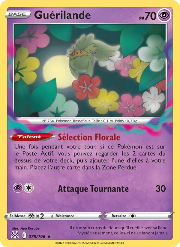 Carte Pokémon Guérilande de l'extension Origine Perdue