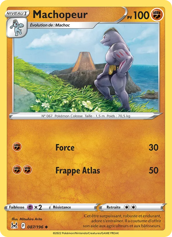 Carte Pokémon Machopeur de l'extension Origine Perdue