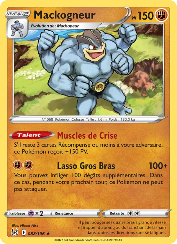 Carte Pokémon Mackogneur de l'extension Origine Perdue