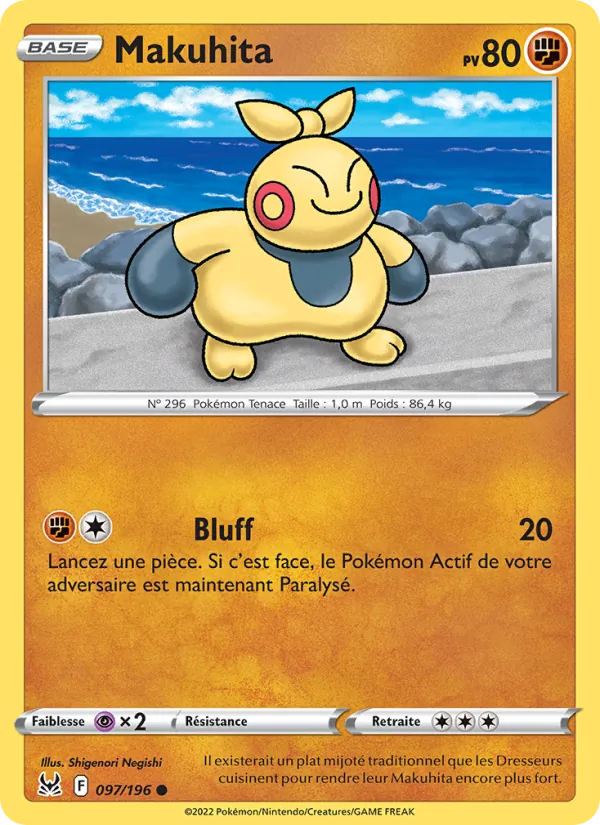 Carte Pokémon Makuhita de l'extension Origine Perdue