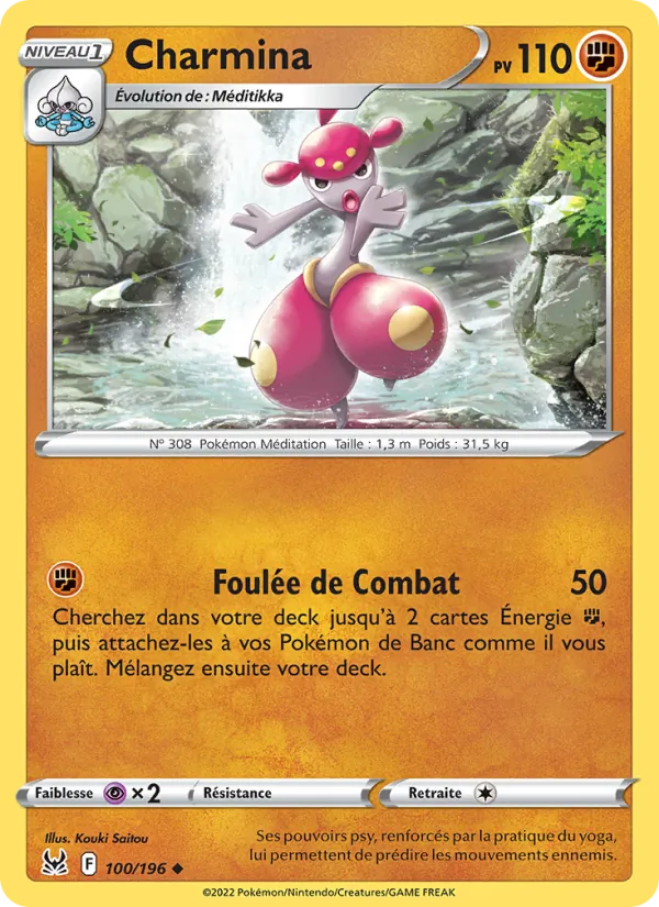 Carte Pokémon Charmina de l'extension Origine Perdue