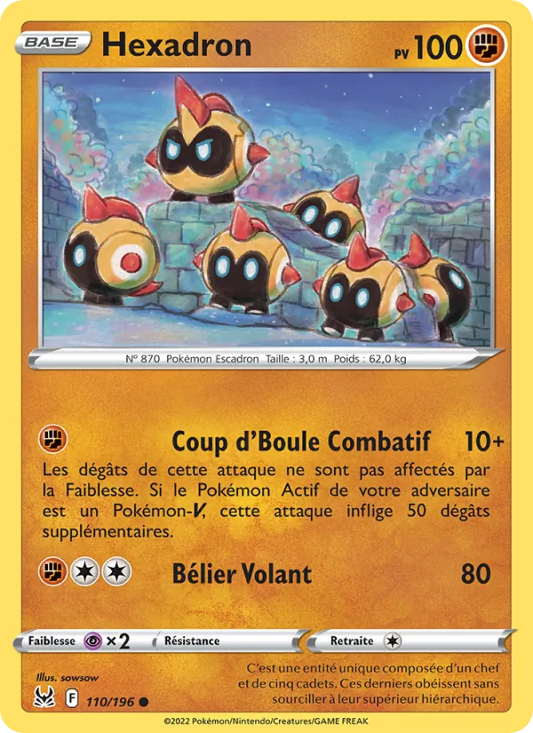 Carte Pokémon Hexadron de l'extension Origine Perdue