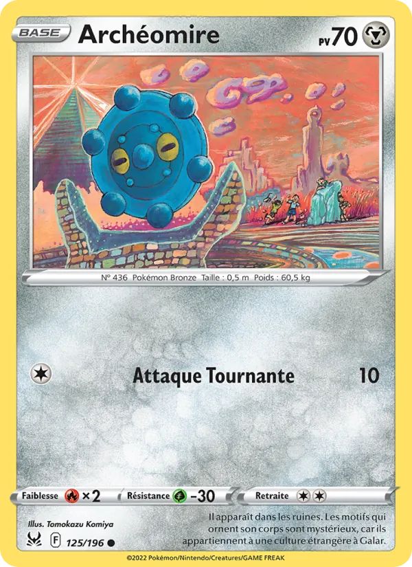 Carte Pokémon Archéomire de l'extension Origine Perdue