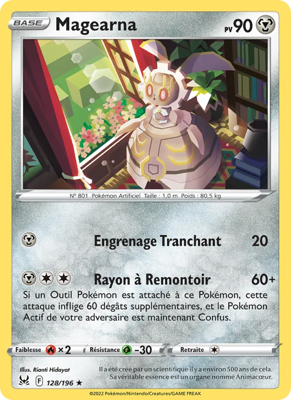 Carte Pokémon Magearna de l'extension Origine Perdue