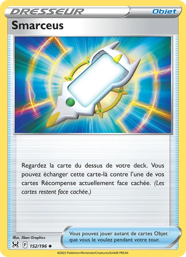 Carte Pokémon Smarceus de l'extension Origine Perdue