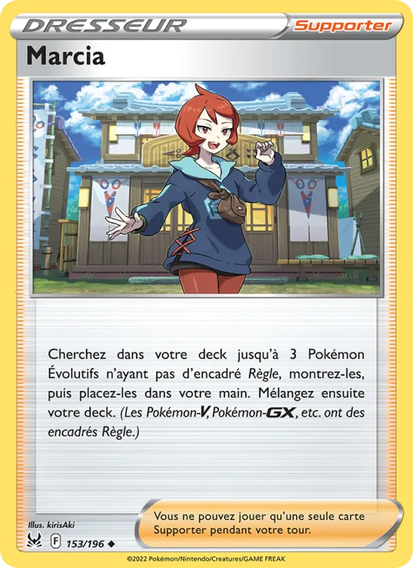 Carte Pokémon Marcia de l'extension Origine Perdue