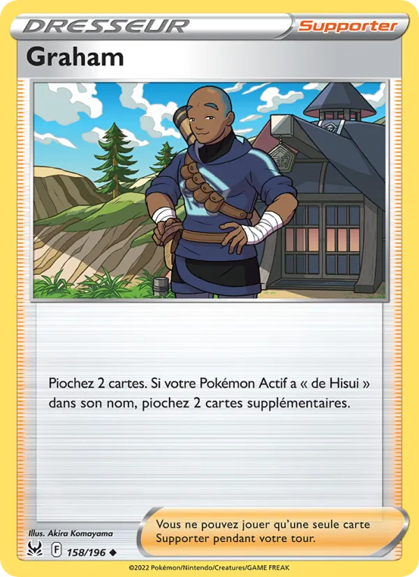Carte Pokémon Graham de l'extension Origine Perdue