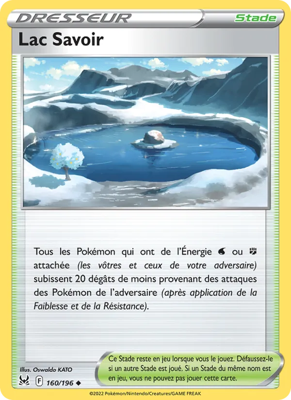 Carte Pokémon Lac Savoir de l'extension Origine Perdue