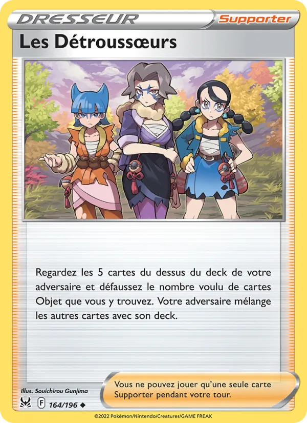 Carte Pokémon Les Détroussœurs de l'extension Origine Perdue