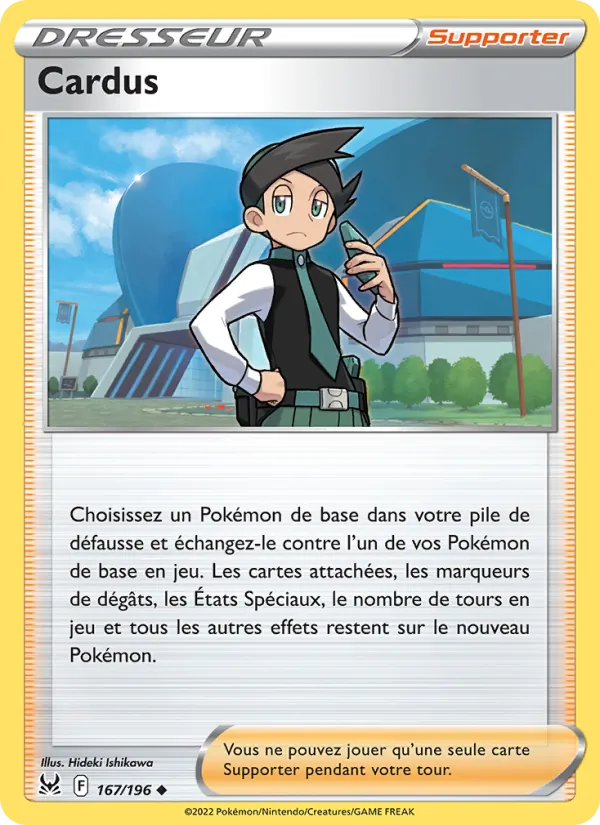 Carte Pokémon Cardus de l'extension Origine Perdue